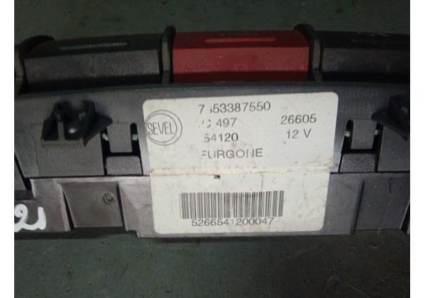 Блок кнопок в торпедо Boxer, Jumper, Ducato, 02-06, 7353387550